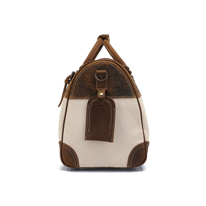 Luxury Canvas Duffel <strong>Bag</strong> with Shoe Compartment for Gym Use Fitness Luggage <strong>Bag</strong> Traveling Weekender Vintage Duffel <strong>Bags</strong> - Product Image 6