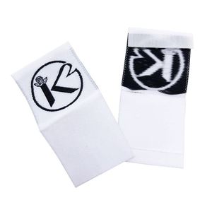 Étiquettes tissées personnalisées sur mesure pour usine, étiquettes à coudre avec logo de marque pour T-shirt - Product Image 2