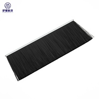 Cepillo de Nylon PA66 Retardante de Llama UL94-V0 Personalizado para Seguridad en Elevadores y Escaleras, Sellado de Puertas Contra Incendios, Cepillo Industrial