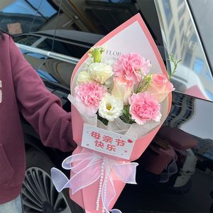Nouveau style pour festivals : Emballage rapide pour bouquets de fleurs en forme d'éventail, en carton, vente en gros, élégant et rapide à assembler - Product Image 1