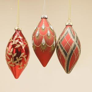 ลูกบอลแก้วคริสต์มาสสีแดงคุณภาพสูง ของตกแต่งต้นคริสต์มาสแบบกำหนดเอง - Product Image 6