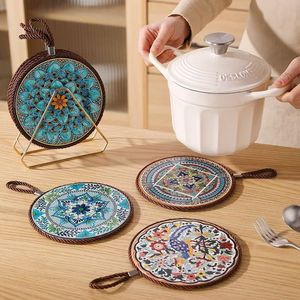 Sottopentola in Sughero con Stampa a Trasferimento Termico, in Ceramica Europea, Lucido, Protettivo, per Uso Domestico in Cucina e Decorazione Tavola - Product Image 1