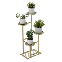 Support de plantes de balcon de luxe léger, étagère à plantes en métal multi-niveaux, étagère à plantes en fer gain de place