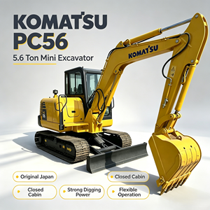 Excavadora Usada Komatsu PC56, Compacta, Potente, Duradera y Rentable, Rendimiento de Construcción para Proyectos de Construcción - Product Image 1