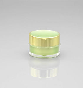 Botella de Champú Redonda de Alta Gama con Tapa de Rosca, Acrílico de Alta Calidad, Bomba Sin Aire para Viajes de Día y Noche, Envase Cosmético Vacío - Product Image 1