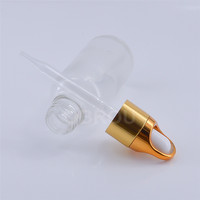 Klare Glas-Tropfflaschen 10ml 20ml 30ml 50ml 100ml, Parfüm- und Ätherische-Öl-Fläschchen mit Korb-Gold-Tropfverschluss