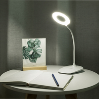 Lampe de bureau tactile OEM à 3 gradateurs GL-36DC pour enfants Lampe de table rechargeable par USB Veilleuse Support de téléphone pour étude de lecture en intérieur