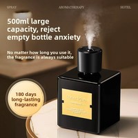 Diffuseur de parfum automatique en verre 500 ml, machine d'aromathérapie sans flamme pour la maison, vaporisateur à concentration de parfum réglable pour l'intérieur