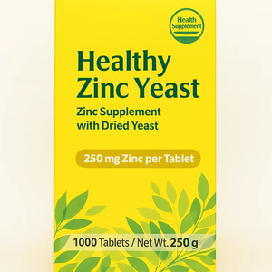 Healthy Adult Zinc Yeast Tablet <b>Supplement</b> Vitamin B Complex Beta Glucan Immune <b>Liver</b> Support Hair Health 250mg 30 Tablets/Day - Product Image 4