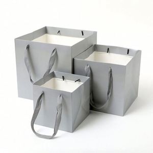 HIgh Quality Low Moq Exquisite Premium Cardboard <b>Gift</b> <b>Box</b> with Ribbon Handle Elegant Paper Packaging for Shopping Bags - Product Image 6