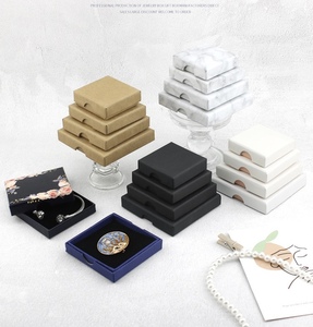 Biểu Tượng Tùy Chỉnh Rất Mỏng Hộp Cao Cấp Đồ Trang Sức Bao Bì Carton Vòng Đeo Tay Vòng Cổ Nhẫn Quà Tặng Hộp - Product Image 1