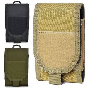 Custom Vintage Universal MOLLE Holster <b>Mobile</b> <b>Phone</b> <b>Belt</b> <b>Pouch</b> EDC Security Waterproof Oxford Waist Bag Case Compatible <b>Phone</b> - Product Image 4