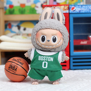 Vêtements pour poupée en peluche Labubu, uniforme de basket-ball vert Boston 0, pour jouet de 15 cm - Product Image 1