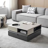 Table basse de luxe italienne, design moderne, en bois, pour bureau, salon, avec tiroirs