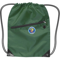 Nouveau design, sac à dos à cordon en nylon et sport à la mode avec logo personnalisé, sac à dos à cordon avec cordon à fermeture éclair
