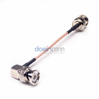 Câble coaxial RF RG316 50 Ohm sur mesure, BNC mâle R/A vers mâle droit pour antenne, test WiFi, OEM