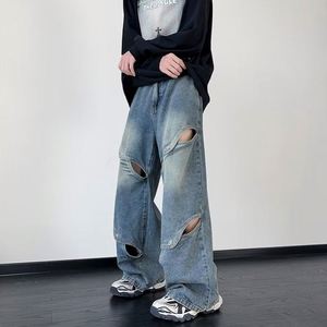 <span class=keywords><strong>Jeans</strong></span> da <span class=keywords><strong>uomo</strong></span> <span class=keywords><strong>a</strong></span> <span class=keywords><strong>vita</strong></span> <span class=keywords><strong>alta</strong></span> con eleganti tasche larghe scavate dal Design per Comfort e stile - Product Image 4