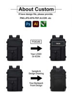 Sac à dos d'affaires haut de gamme unisexe grande capacité en tissu Oxford imperméable avec coussin d'air et compression sous vide pour ordinateur portable