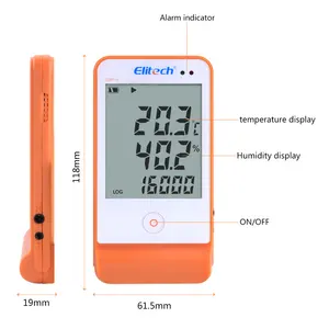 16000 point GSP-6 GSP food temperature and humidity data logger recorder for refrigerated container and refrigerator truck