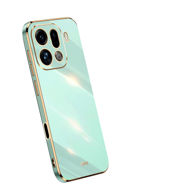 New Luxury Cell Phone Case For OPPO Find X9 Pro/Find X9 Gold Plated Electroplated TPU case Mobile Phone Accessories