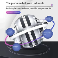 Aofit Gyro Ball Exerciseur d'avant-bras Gyroball Poignet Bras Entraîneur Exerciseur 5 Led Gym Avant-bras Poignet Gyro Ball Avec étui de transport