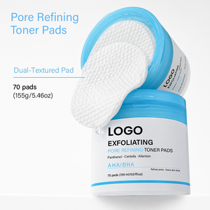 Pads Tonifiants Exfoliants AHA Apaisants et Rafraîchissants pour Affiner les Pores, Réduisent les Points Noirs et l'Excès de Sébum, Marque Privée - Product Image 4