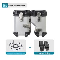 Support de rangement latéral pour moto en alliage d'aluminium 24 DS525X Infinite avec capacité de 38L