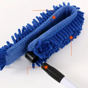 DS2614 Extendable Bendable Ceiling Chenille Duster Ceiling Fan Duster With Extension Long Handle Microfiber Fan Cleaning Duster