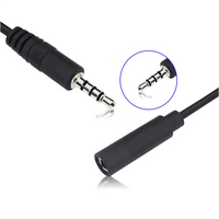 Haute qualité 3.5MM 4 pôles TRRS câble Aux stéréo Audio mâle à femelle câble d'extension avec gaine en PVC prise Jack câble AUX