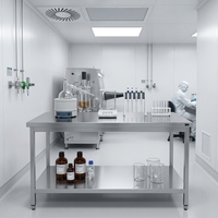 Table de travail en acier inoxydable de haute qualité pour hôtels, utilisée comme comptoir, table TV, table à manger, table de travail pour restaurant