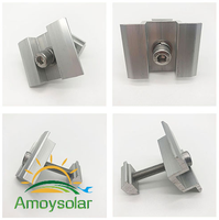 Amoy Solar - Support de fixation intermédiaire ABS pour panneau solaire 100W, garantie 12 ans, résistance au vent 60m/s, résistance à la neige 1.4KN/m2, kit batterie