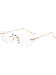 Lunettes de lecture d'affaires sans cadre Loris modèle 208 haute définition Anti-bleu clair bleu lentilles Anti-fatigue haut de gamme véritable - Product Image 6