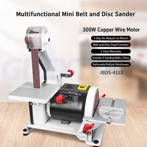 Mini ponceuse électrique multifonctionnelle pour métal et bois, professionnelle, à vitesse réglable, avec bande abrasive, pour le polissage sur table - Product Image 3