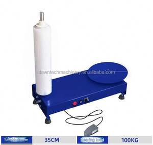 เครื่องพันพาเลทไฟฟ้าขนาดเล็ก เครื่องห่อฟิล์มยืดหดสำหรับบรรจุภัณฑ์ขวด กล่องกระดาษ - Product Image 4