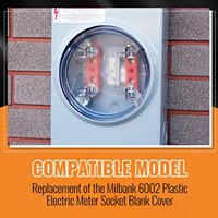 Couverture de compteur électrique en plastique transparent de haute qualité / Cache de prise de compteur électrique