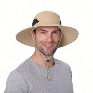 Wholesale <b>Summer</b> Waterproof Bucket <b>Hat</b> Beach <b>Hat</b> Sun Protective Fishing Boonie <b>Hat</b> for <b>Men</b> - Product Image 6