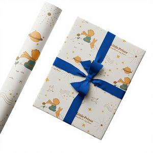 Papel de Regalo con Diseño del <span class=keywords><strong>Principito</strong></span>, Papel de Envolver para Regalos de Cumpleaños Infantiles, Caja de Regalo, Materiales de Embalaje DIY, 120g, Lindos Dibujos Animados - Product Image 1