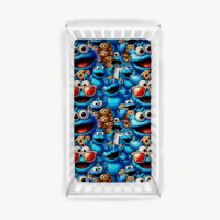 Drap-housse en bambou à thème de personnages, en microfibre douce, imprimés festifs, design élastique, s'adapte aux matelas de berceau standard