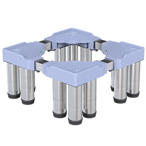 Qinfeng Adjustable <b>Washing</b> Machine <b>Stand</b> 43-62cm Length Width Stainless Steel Base Universal Support Rack - Product Image 2