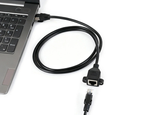 Câble d'extension Ethernet Waveshare RJ45, protection en coque de fer nickelé, offrant un blindage efficace contre les interférences K751 - Product Image 2