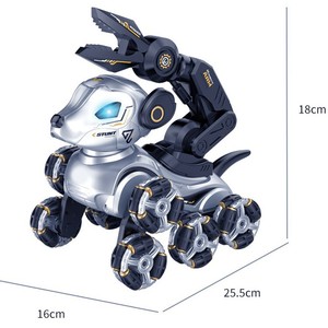 Coche de <span class=keywords><strong>Control</strong></span> Remoto para Niños, Perro Robot Inteligente con Inducción de Gestos, Deformación, Ocho Ruedas, Acrobacias, Juguete de Perro Mecánico Eléctrico - Product Image 1
