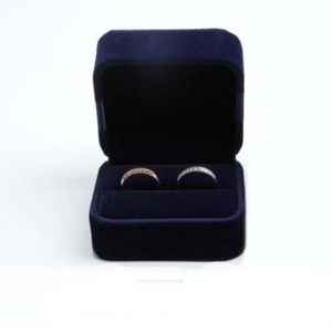 Ribbon Design Velvet Jewelry Box for Women Rectangle <b>Storage</b> for Necklaces <b>Rings</b> (Double) Bracelets - Product Image 6