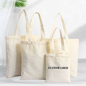 Sac fourre-tout en toile de coton réutilisable de 10 oz et 12 oz avec logo personnalisé, motif lettres, pour l'extérieur, sac de plage, vente en gros - Product Image 3