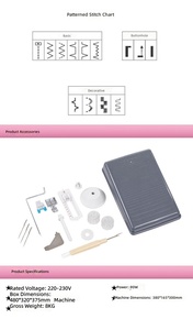 Máquina de Coser Eléctrica <span class=keywords><strong>Singer</strong></span> 4411 de Ultra Alta Velocidad para el Hogar, Máquina de Coser Eléctrica Multifuncional de Alta Resistencia - Product Image 6