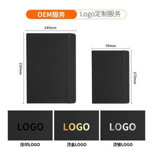 X515-1 Business Custom Logo Portable UV Printed Premium Black Pu Leather Hardcover Organizer/Planner <b>Journal</b> for Corporate Gifts - Product Image 4