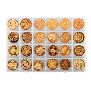 หัวแสตมป์ 24 ช่อง ทำจากโลหะผสมสังกะสี สำหรับประทับตราขี้ผึ้ง ใช้ตกแต่งสมุดบันทึกและงานฝีมือ DIY - Product Image 5