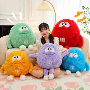 Dessin animé jeter oreiller solide petit monstre poupée en peluche gros yeux longue jambe peluches pépites de <span class=keywords><strong>chocolat</strong></span> doux en peluche nourriture jouets en peluche - Product Image 1