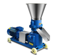 Nouvelle machine à granulés d'aliments électriques triphasée, construction en fonte, capacité de 100 kg/h pour le bétail et la volaille