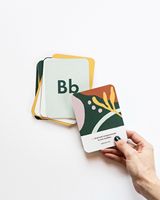 Cartes éducatives en papier avec estampage à chaud doré, boîte rigide personnalisée pour l'enseignement en maternelle (cartes d'apprentissage)