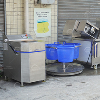 Commerciële kleine schaal roestvrijstalen gemotoriseerde multifunctionele groente- en fruitchipsnijder voor bakkerijen (200-500 kg/uur)